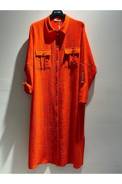 FUAT GÜRSEN Double Pocket Tunic with Fold Sleeve