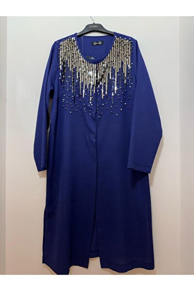 FUAT GÜRSEN Пальто з кнопками, прикрашене паєтками та бісером