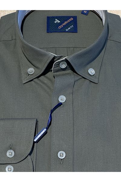 Daniel Bessi Ανδρικό πουκάμισο με μακρύ μανίκι Slim Fit βαμβακερό casual