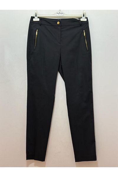 GARNİ Ready Belt Zipper Detail Skinny Leg Trousers