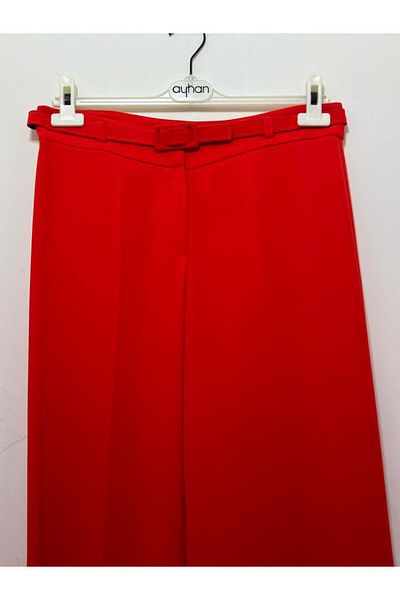 GARNİ COPY - High Waist Belted Loose Cut Trousers