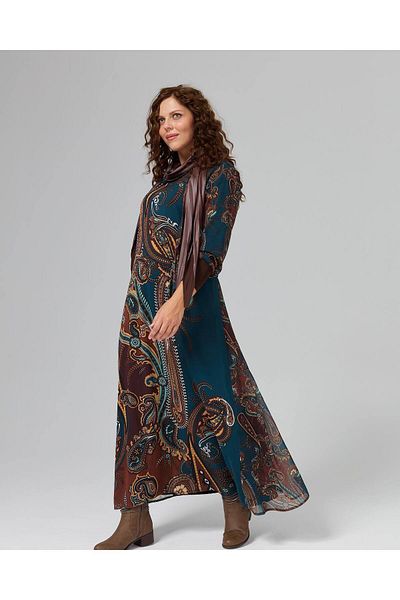 FUAT GÜRSEN Ethnic Patterned Dress Without Scarf