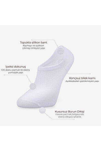 Bolero 3 Pack Premium Invisible Seamless Short Booties Socks