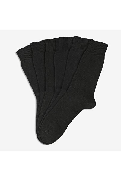 Bolero Ανδρικές 6 τεμαχίων μαύρες μάλλινες κάλτσες μαύρες 41-45
