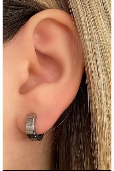 Aylish Bijuteri UNISEX ADJUSTABLE COMPRESSED STEEL EARRING