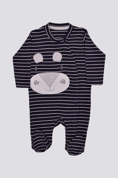 Şanbebe 100% Cotton Striped Baby Rompers with Hat162294