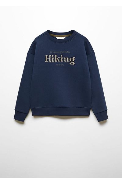 MANGO Kids Dark Blue Sweatshirt for Kids