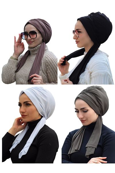tessetür Bone diyarı DESIGN BONE 4 PIECE Negru, Kaki, nurcă, alb