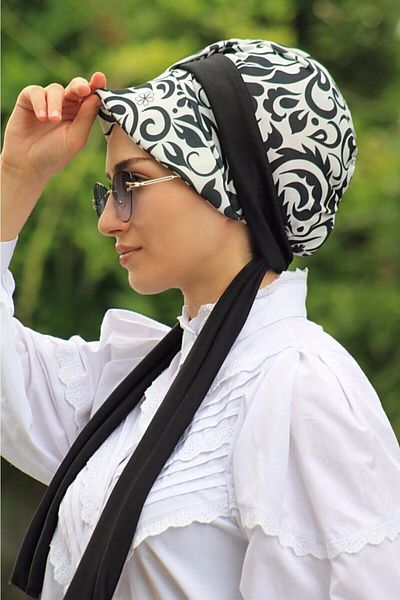 tessetür Bone diyarı Pălărie cu model Bone Negru Alb Model Căpșuni