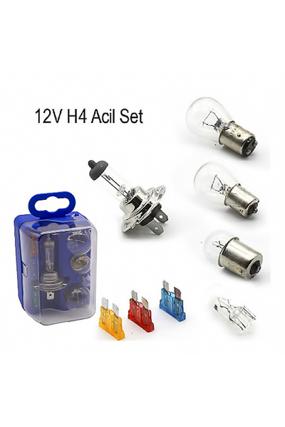 Arcars H4 Acil Yedek Lamba Kiti Ampul Seti 12V