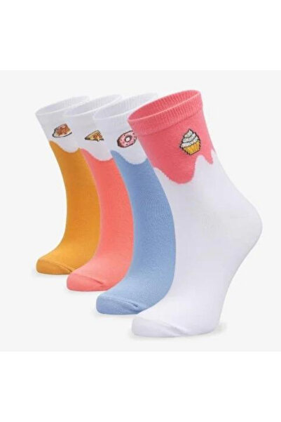 Bolero 4'lü Kadın Renkli Soket Çorap Sweety