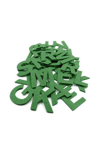 Artikel Green Felt Letters-1 41 Pieces Green Felt Letter Alphabet Set-0427