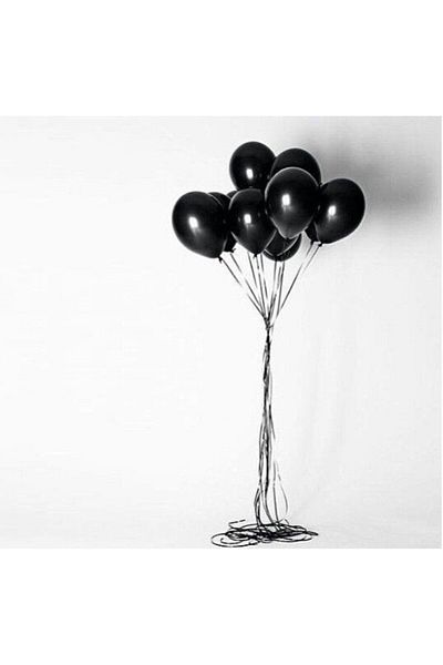 Artikel Black Metallic Pearlescent Balloon 12" Inch 10-Piece Balloon