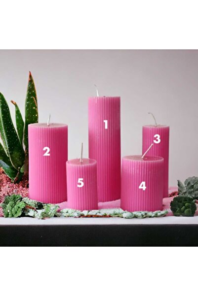 HOBİ YAP İNCE FİTİLLİ SİLİNDİR SİLİKON MUM KALIBI NO : 3