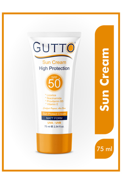 Gutto Spf 50 Yüksek Koruyucu Güneş Kremi 75ml
