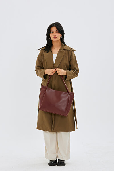 minebag Salaş Maya Women's Shoulder Bag Claret Red