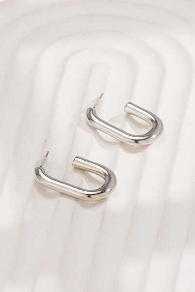 MRK أقراط دائرية مستطيلة بتصميم نسائي