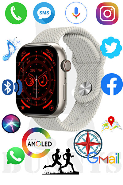 RABBİT STORE Apple iPhone 13 mini Uyumlu Akıllı Saat Konuşma Özellikli Watch ...