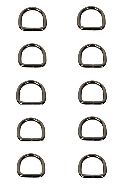 Nildenhobim Αξεσουάρ τσάντας Μεταλλικός δακτύλιος D - Εσωτερική διάμετρος: 2 εκ. (10 τεμάχια)