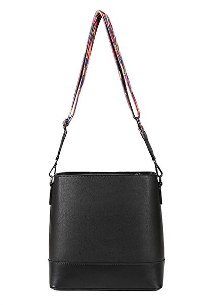 HNB حقيبة كتف نسائية بحزام متقاطع Madame Vera Mv011 Juniper Black Rk