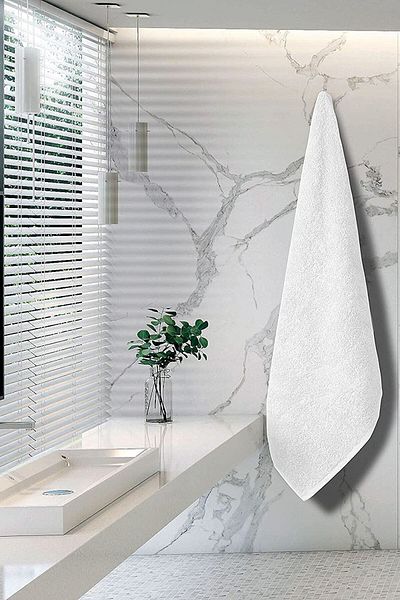Softest Λευκή 70x140 Πετσέτα μπάνιου 440 gr 100% βαμβάκι, Πετσέτα ξενοδοχείου, Πετσέτα προσώπου