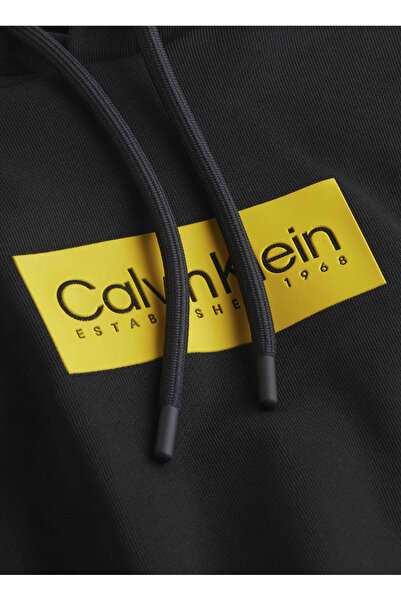Calvin Klein Kapüşon Yaka Siyah Erkek Sweatshırt K10K112250BEH