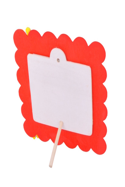 ÇınarETicaret Red 3-Piece Wooden Kids Photo Frame Set