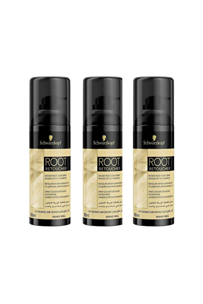 Schwarzkopf Root Retoucher Beyazları Kapatan Sprey Boya Sarı 120 ml 3 Adet