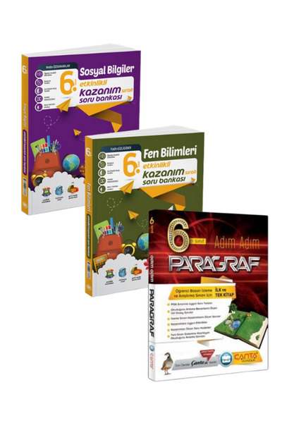 Çanta Yayınları 6.Sınıf Sosyal Bilgiler Fen Bilimleri ve Paragraf Soru Bankası