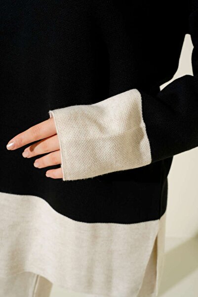 Egelite Women's Hijab Thick Winter Loose Double Knitwear Set