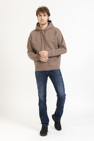 Villager&Son Zra Unisex Καπιτονέ Hoodie U.Sleeve Sweat 23k Ae S.ΚΑΦΕ