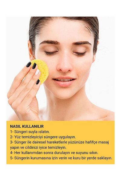 SİHİRLİ AYAKLAR 2 Pack Facial Cleansing Sponge