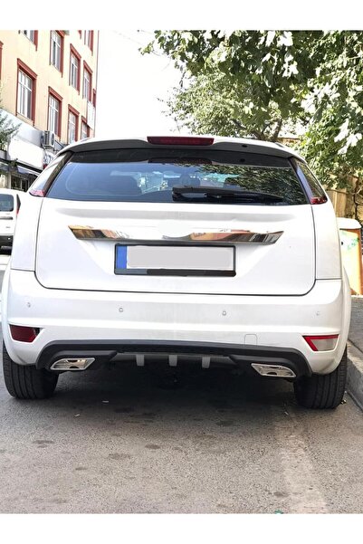 OTO H.İ.T. FORD FOCUS 2,5 HATCHBACK UYUMLU BODY KİT DİFÜZÖR 2 ÇIKIŞ GRİ KARE