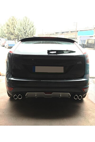 OTO H.İ.T. FORD FOCUS 2,5 HATCHBACK UYUMLU BODY KİT DİFÜZÖR 4 ÇIKIŞ GRİ YUVARLAK