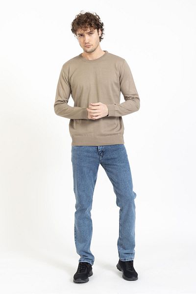 Villager&Son Ανδρικό πουλόβερ Crew Neck 22 17 Trk 23k ΜΠΕΖ