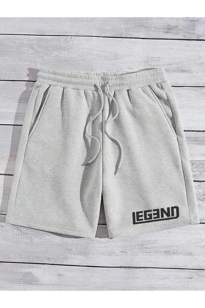 FAVORİST Αθλητικό σορτς με στάμπα LEGEND με τσέπες και ελαστική μέση