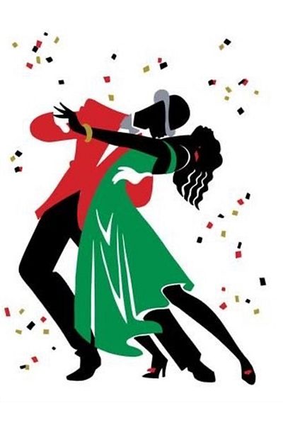 Marcel Kristal Tablo لوحة فسيفساء ماسية للراقصين الفرنسيين مقاس 23 × 30 سم