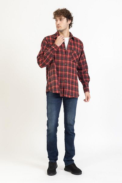 Villager&Son Карирана риза Lumberjack 2180 2 червена