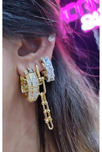 MorMajor Silver ÇİFT İTHAL BAGET HALKA GENİŞ VIP GÜMÜŞ KÜPE