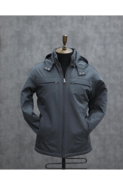 BIGAZZI BİGAZZİ 95334 KAPŞONLU KABAN (GRİ)