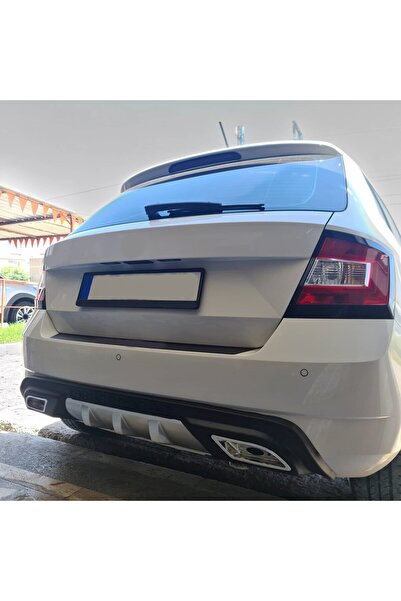 OTO H.İ.T. SKODA FABİA UYUMLU BODY KİT DİFÜZÖR 2 ÇIKIŞ GRİ KARE