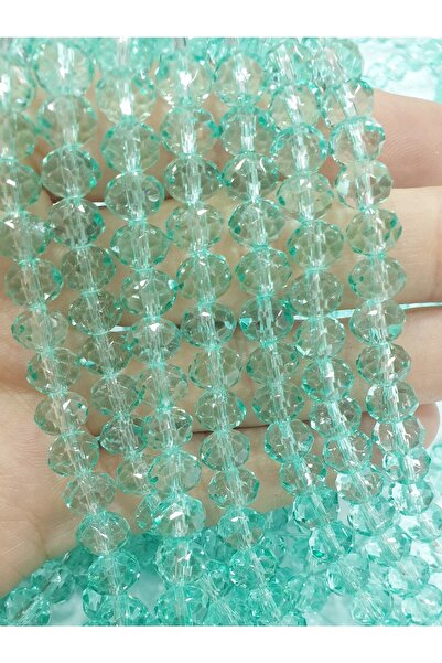 CRYSTALSHOP خرزة كريستال أزرق فاتح مقاس 8 مم (195 قطعة)