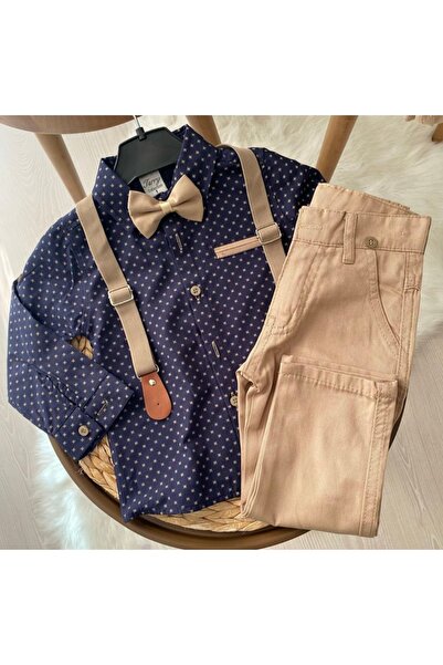 Terry Kids Pantalon Gömlek Takım 4'lü