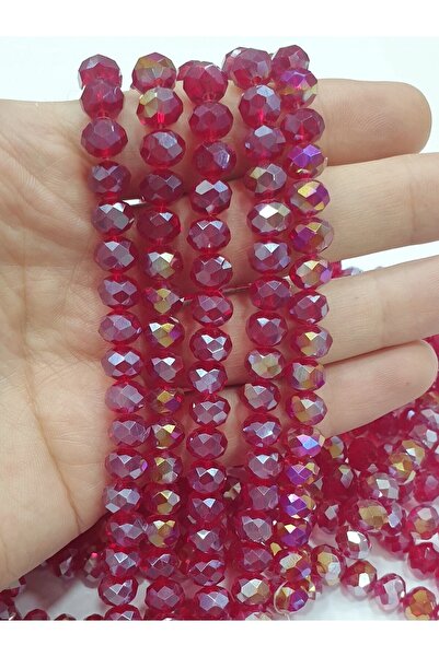 CRYSTALSHOP 8mm crvene AB kristalne perle (195 komada)