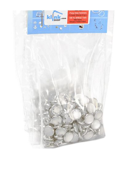 Klinkshop Baby Snaps Pearlescent - 7.5 Mm Material Package Without Attachment - 50 Pieces - Stainless Brass Snaps