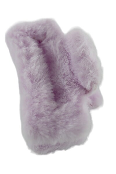 KEEBA مشبك، مشبك قطيفة، مشبك ربط، مشبك ربط فروي ناعم من القطيفة، قطيفة