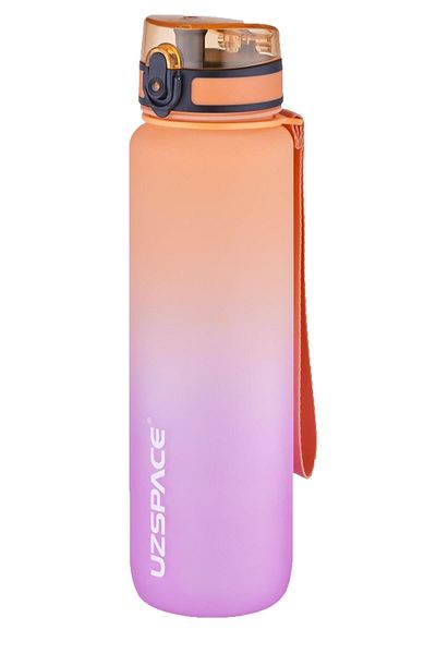 Uzspace 2-Piece Tritan Water Bottle Set 1000ml Large Size Double Color Softtouch FF Collection Tritan Water Bottles