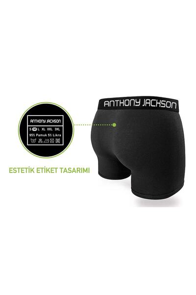 ANTHONY JACKSON Lycra 3 Box Premium Ανδρικά Boxer SHAW Αποκλειστική Συλλογή