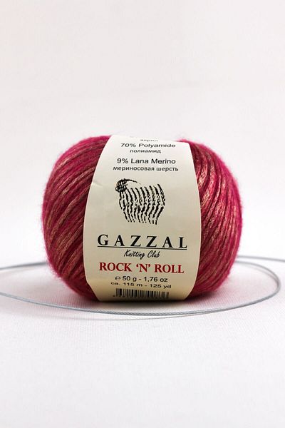 Gazzal غزل روك أند رول للحياكة اليدوية 50 جرام (13190 Rnr)