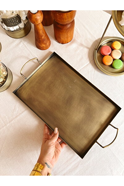 KaiHome Country Style Galvanized Tray 44 Cm